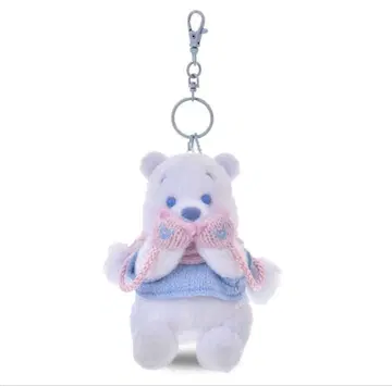 푸우 봉제 인형 키링 키체인 핑크 x 블루