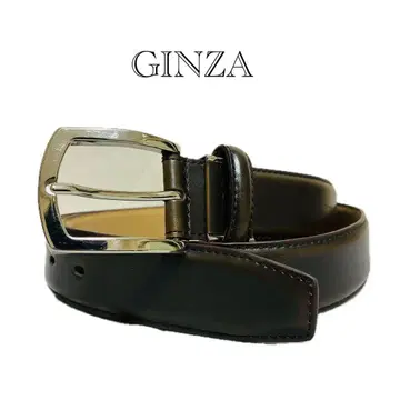 긴자 글로벌스타일 가죽 벨트 브라운 비즈니스 새상품급 일본제