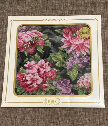 즉시 구매 가능 손수건 브랜드 페이러 FEILER 블랙 핑크