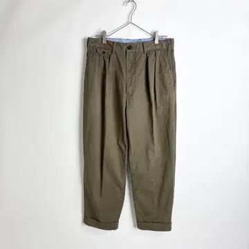 BEAMS PLUS 2 플리츠 치노 트라우저 팬츠 M