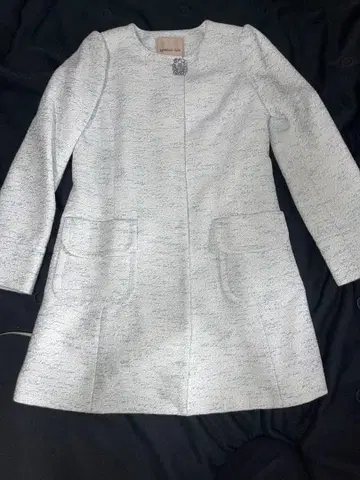 apuweiser-riche 블루 계열 노카라 코트 S