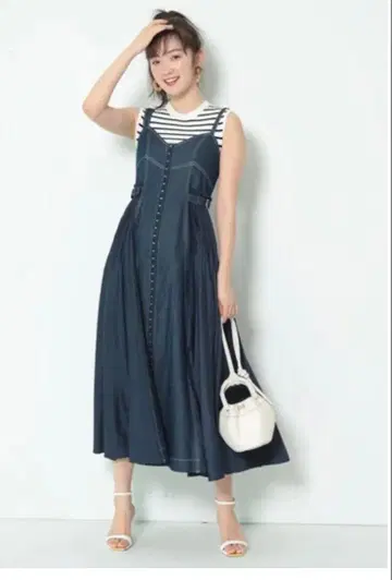 사이드 플리츠 코르셋 원피스 마이 스트라다