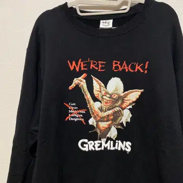 GREMLiNS x GU 그렘린 맨투맨 트레이닝복 40주년 2XL 사이즈