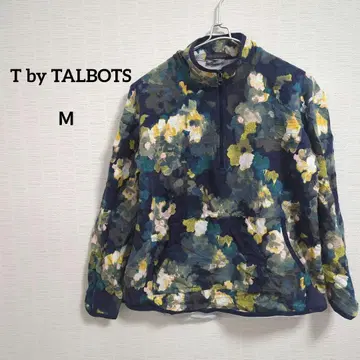 해외 구제 의류 1점 T by TALBOTS 네이비 꽃무늬 M 집업