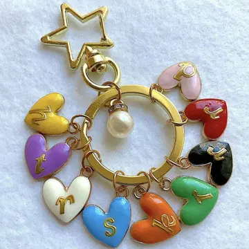 Snowman 키링 컬러풀 하트 참 i Snowman