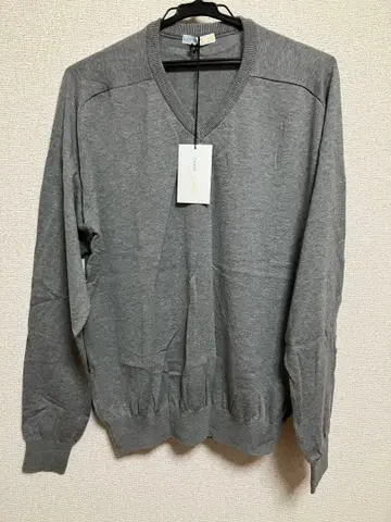 새상품 택 포함 SANSE SANSE 코튼 니트 그레이 L