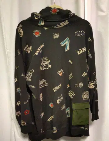 [새상품] 라임 잉크 튜닉 후드티