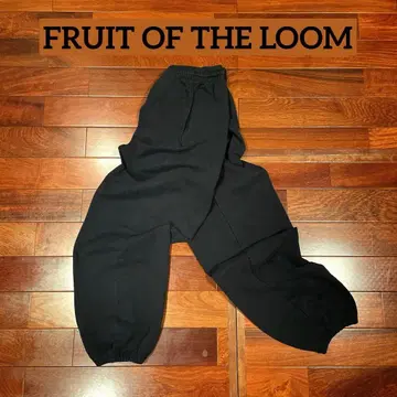 FRUIT OF THE LOOM 스웨트 팬츠 블랙 코튼