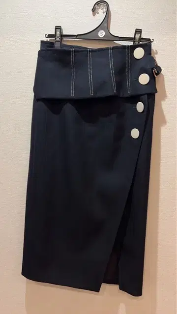 ADORE 여성용 타이트 스커트 롱 네이비 컬러 M 사이즈
