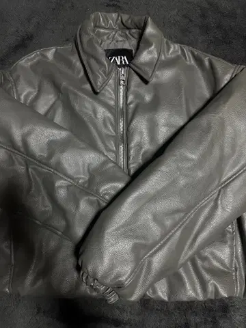 ZARA 페이크 가죽 자켓 M