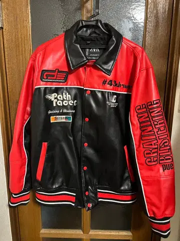 ZARA 페이크 가죽 자켓 XL