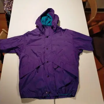 REI 보라색 마운틴 후드티 (더블 지퍼 드로 코드 포함)