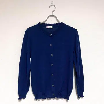 아다지오 모 100% 캐주얼 가디건 프릴 버튼 귀여운