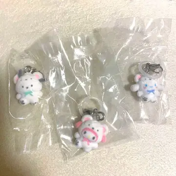 산리오 포근포근 스노우 메지루시 액세서리