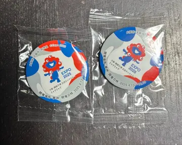 2025 EXPO 미야쿠미야쿠 캐릭터 핀 배지 2개 세트