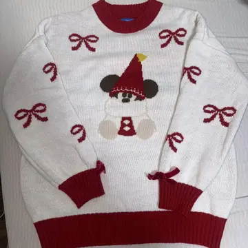 릴린린 스웨터 디즈니 크리스마스 2025 니트 리본