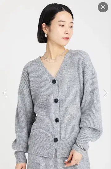 [ 바빌론 ] 새상품 에어리 니트 가디건 그레이