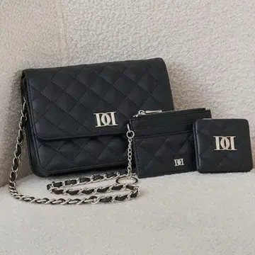 Darich DD 로고 퀼팅 트래블 세트 블랙 BLK