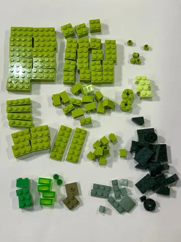 LEGO 블록 세트 그린 브라운