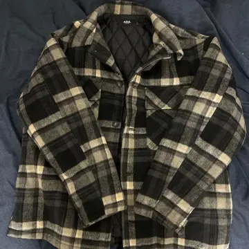 AZUL 체크 무늬 퀼팅 아우터