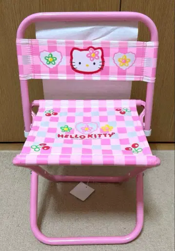 희귀 레어 레트로 산리오 헬로키티 가든 미니 체어 접이식