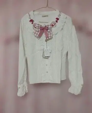 아마벨 딸기 블라우스 핑크