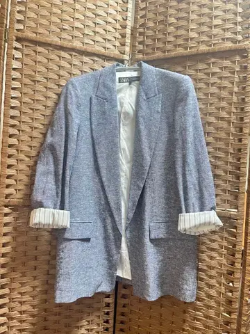 ZARA 그레이 테일러드 자켓 XS