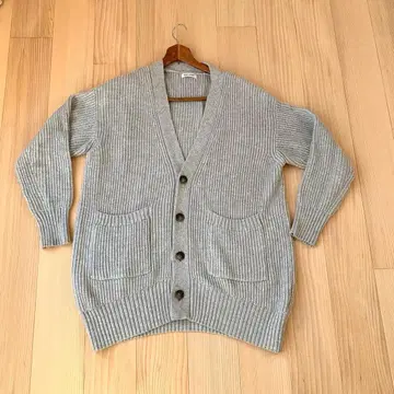 FORK & SPOON 그레이 리브 가디건