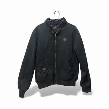 Schott 코튼 해링턴 재킷 블랙