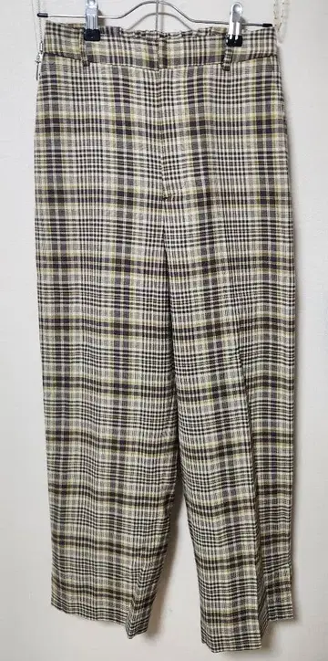 Ray BEAMS 체크 팬츠 셋업 가능 와이드 계열