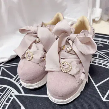 LIZLISA 비쥬 벨트 통굽 스니커즈