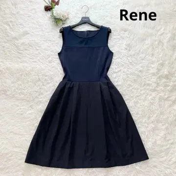 고급스러움 루네 원피스 다크 네이비 네이비 36 A라인 포멀 수험