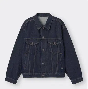 택 포함 GU 데님 자켓 네이비