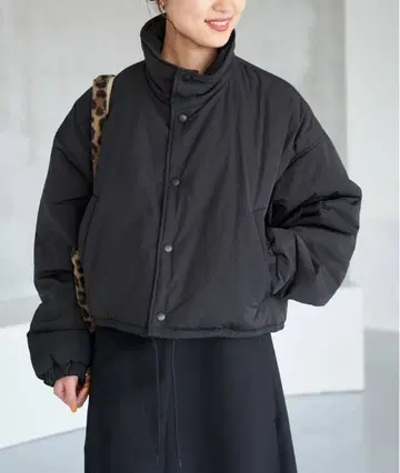 spic&span 패딩 숏 블루종