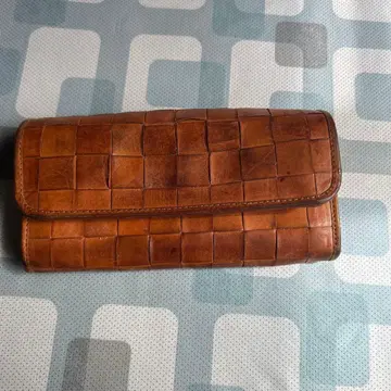 페스 가죽 뜨개질 장지갑 가르송 지갑