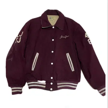 60s 70s 카라 부착 울 바시티 자켓 vintage 윙풋