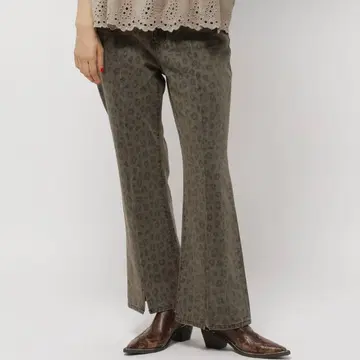 니코앤드 NKJ 컴팩트 플레어 데님 블랙