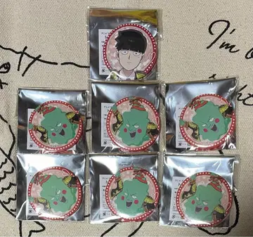 몹사이코 100 캔뱃지 세트 가라오케의 철인 콜라보 몹 에쿠보