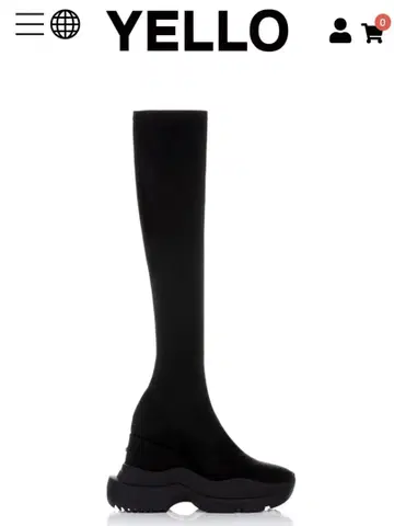 TOKYO BLACK DOUBLE SNEAKER LONG BOOTS