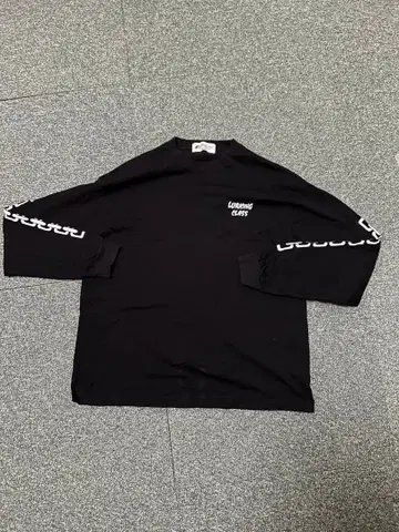 롱 T셔츠 블랙 남성용