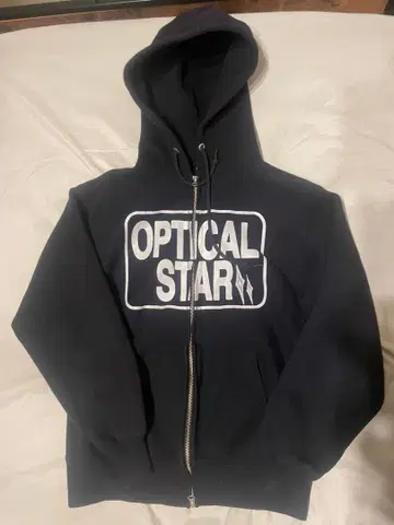 OPTICALSTAR Logo zip hoodie M Size