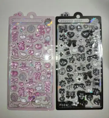 모자 꽁지 드롭 씰 2점