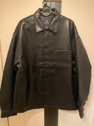 미사용!nano universe 인조 가죽 자켓