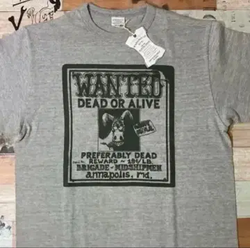 [ L ] 미사용품 웨어하우스 4096 wanted tee GRAY