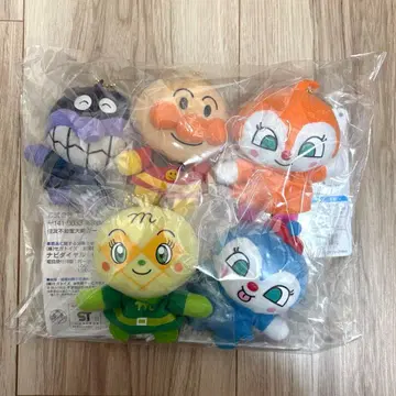 세일 새상품 미개봉품 호빵맨 후와후와 손가락 인형 5체 세트