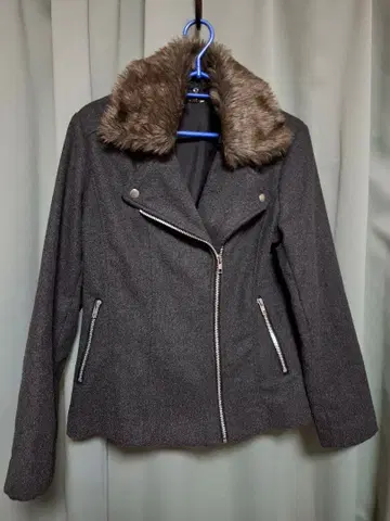 그레이 퍼 라이더 자켓