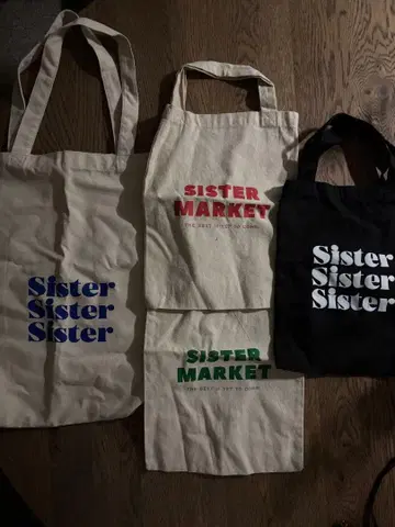 sister market 에코백 4종 세트