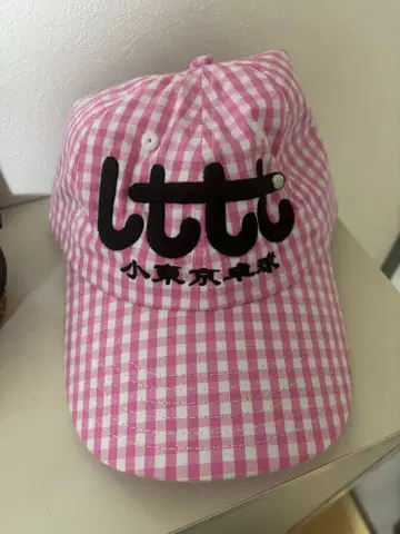 LTTT 캡 핑크 체크