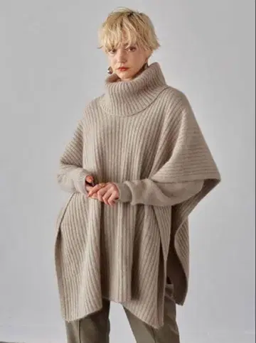 etre tokyo 케이프 레이어드 니트