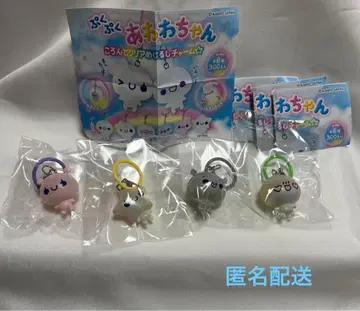 푹신푹신 아와와짱 콜롱토 클리어 메지루시 참 4종 세트